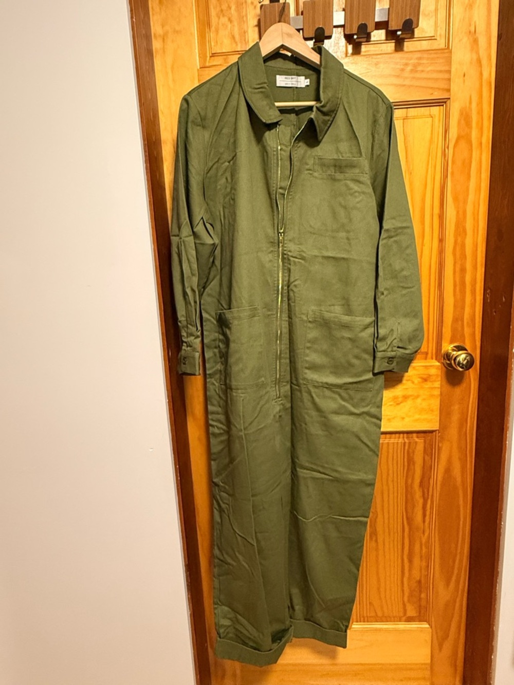 Redsky Classic Boilersuit Jumpsuit in Olive - Picture 4 of 8